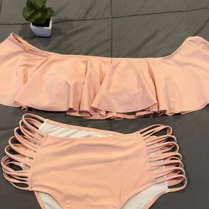 Off shoulder two piece bikini